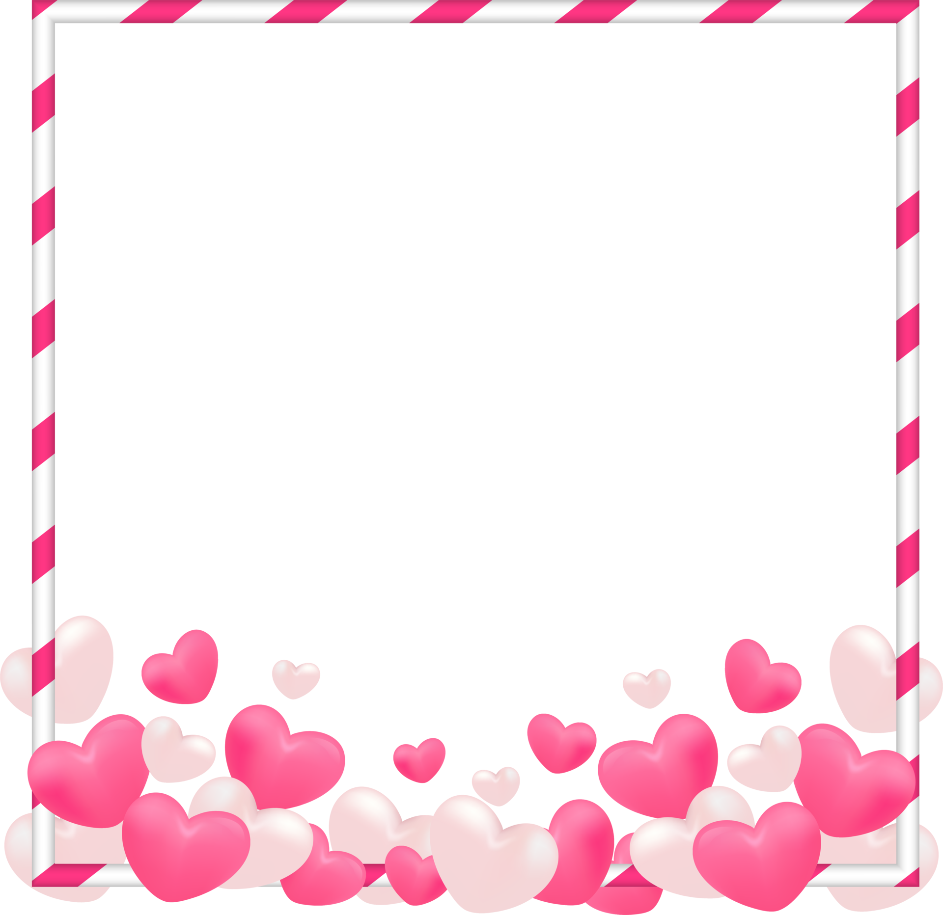 Valentine Hearts With Square Pink White Frame 15276356 PNG valentine-hearts-with-square-pink-white-frame-15276356-png