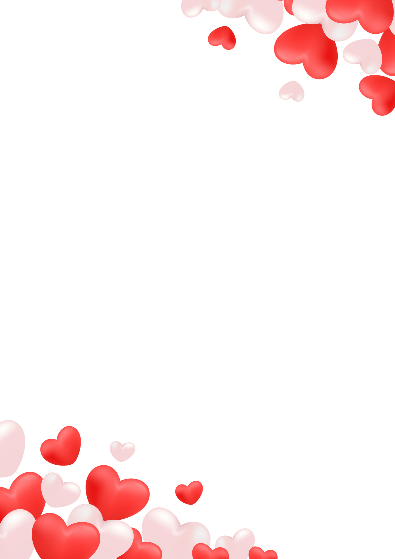 Hearts Border Frame Valentines Day 15276361 Png