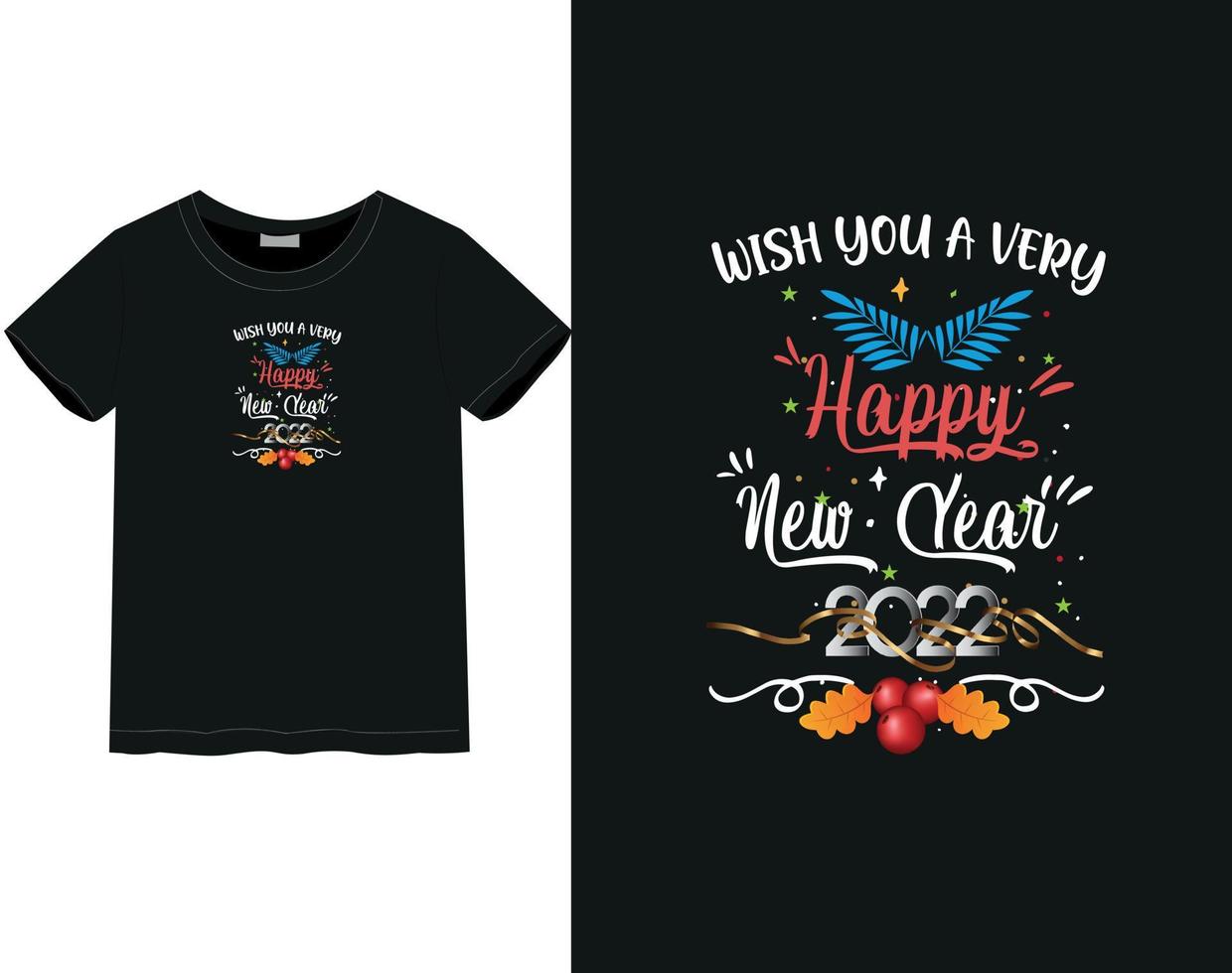 New Year 2023 t-shirt vector