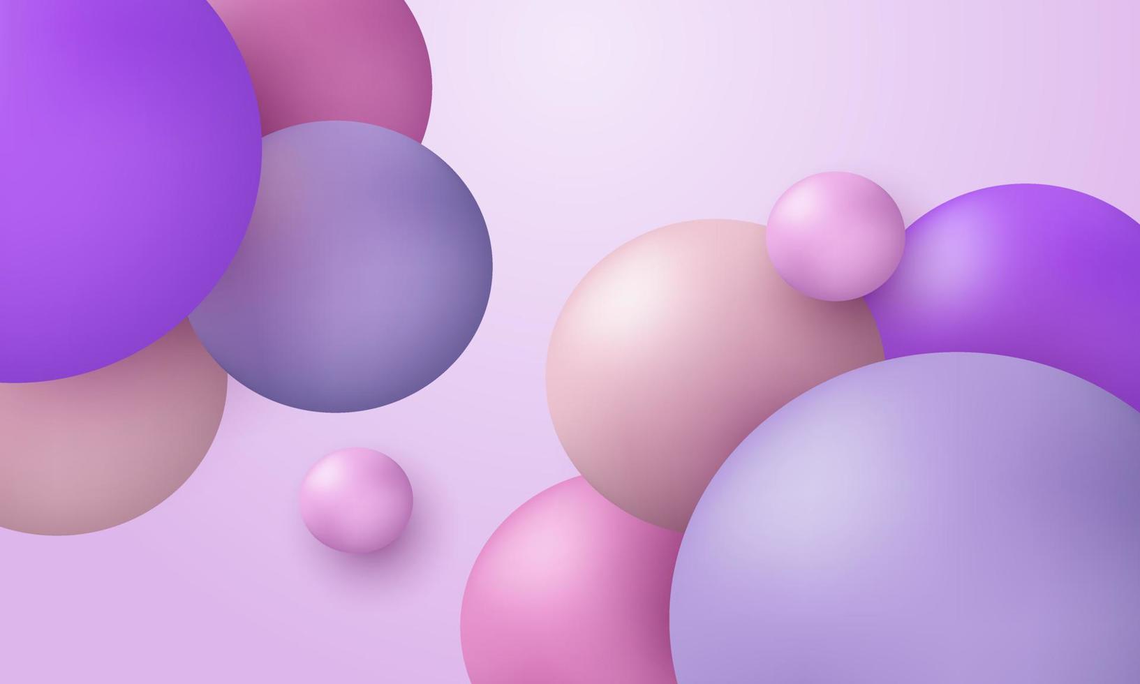 illustration simple marbled spheres isolated on background vector