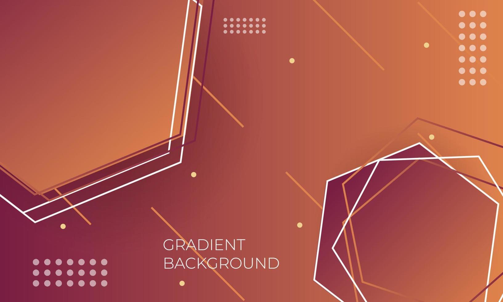 Brown  geometric background vector design. Abstract composition with shapes. Futuristic backdrop.
