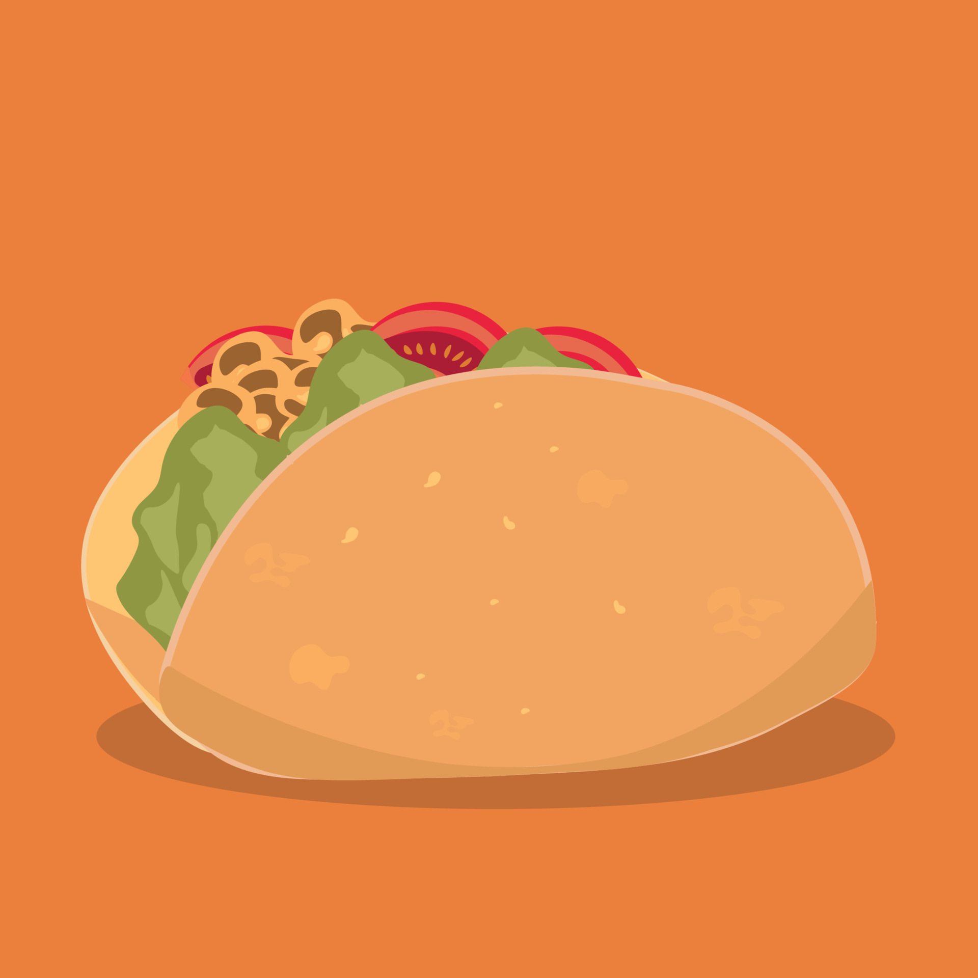 Fast Food Taco Vector Cute Cartoon Mascot Illustration 15277031 Vector fast-food-taco-vector-cute-cartoon-mascot-illustration-15277031-vector