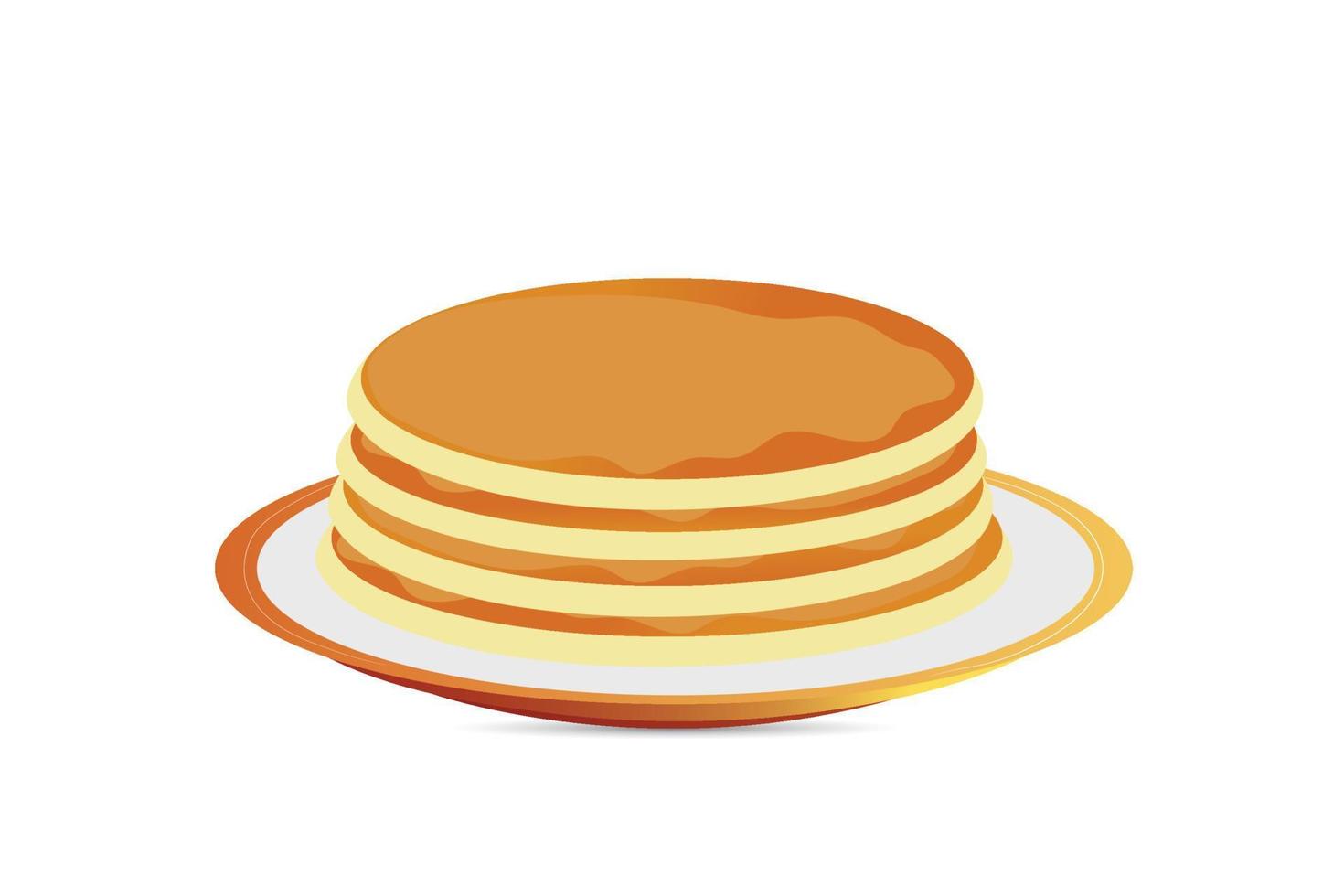 Pancakes vector illustration.