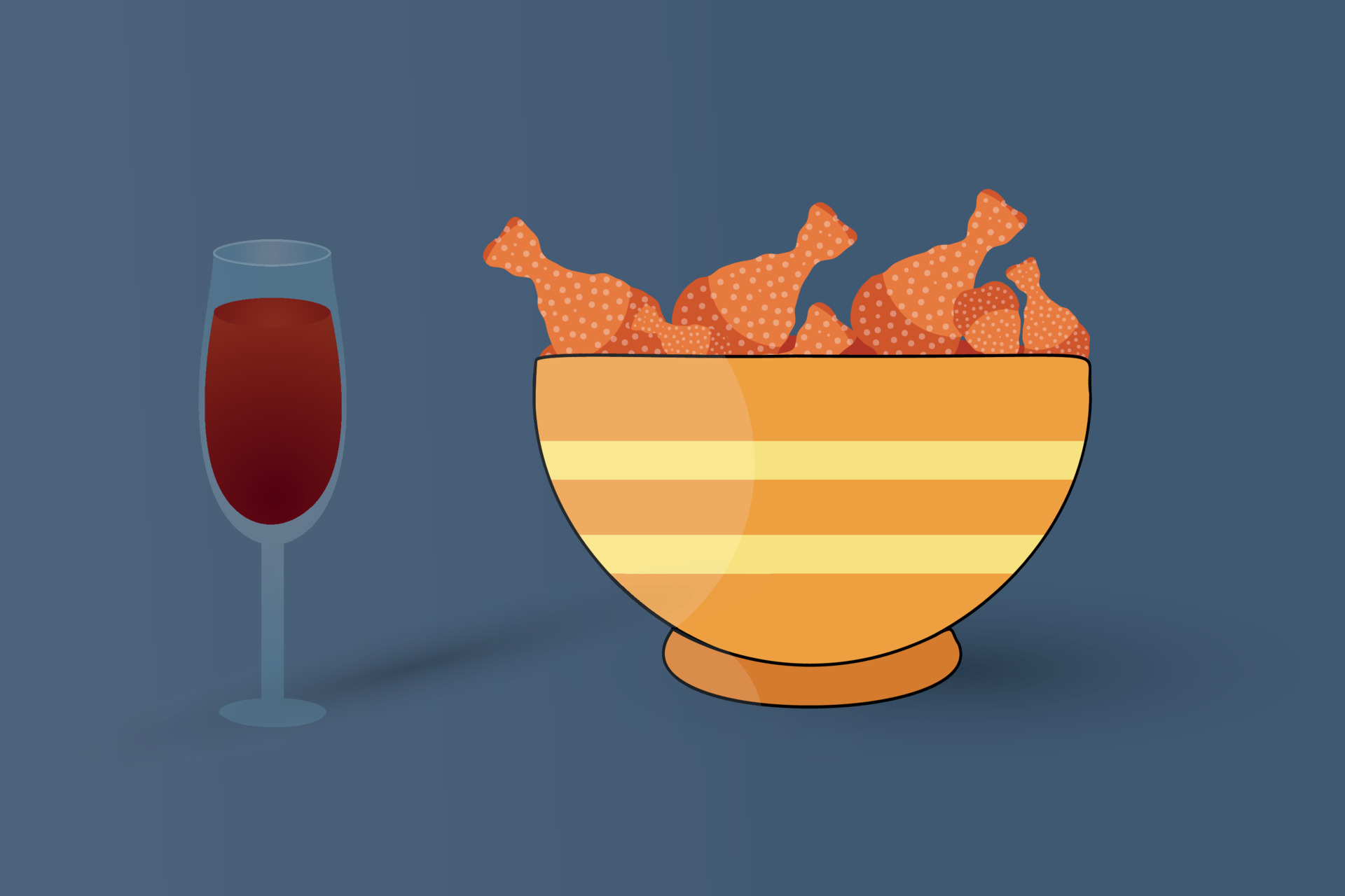 Flying fried chicken with coke vector illustration 15277115 Vector Art at Vecteezy