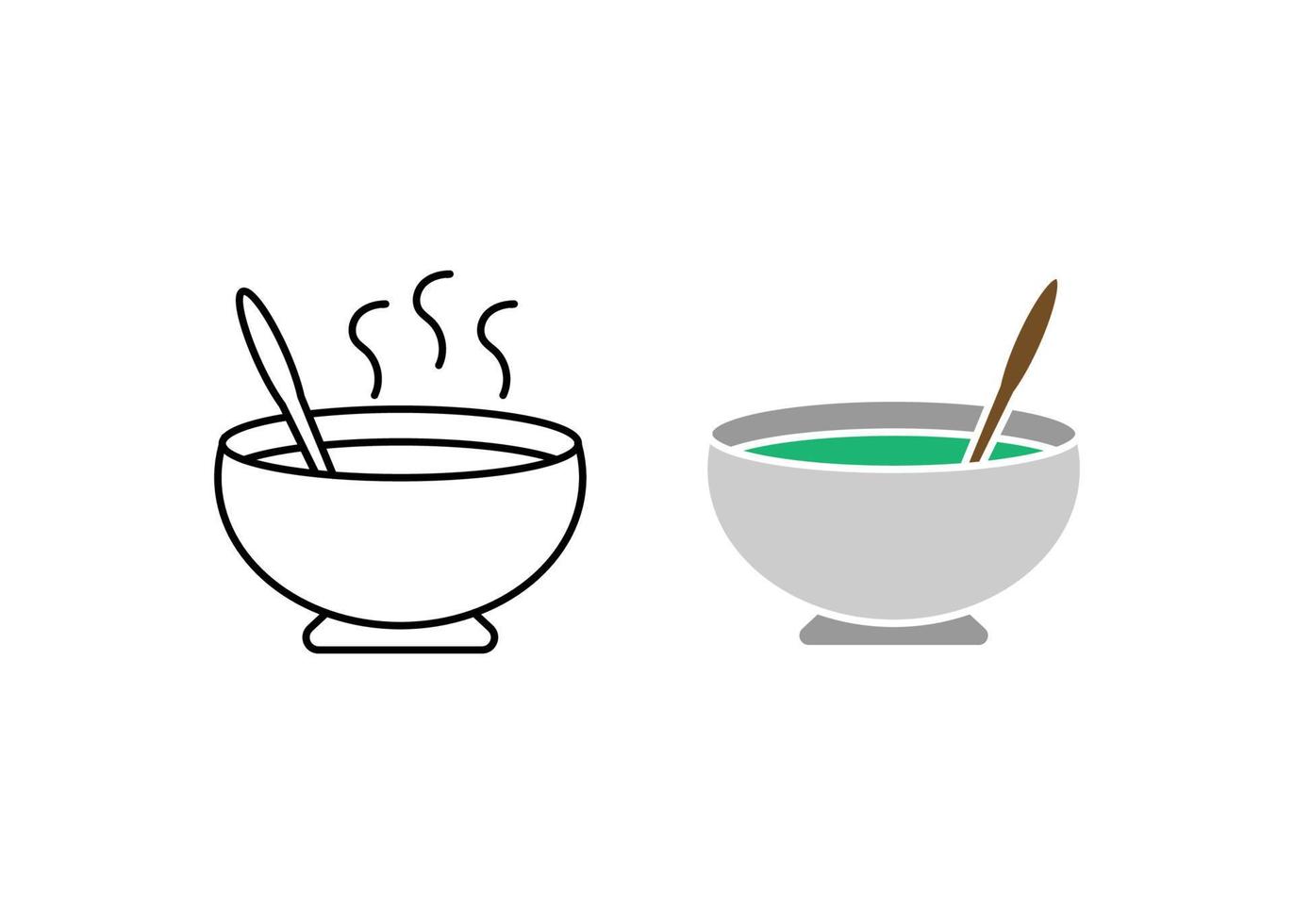 Soup icon design template clipart illustration vector