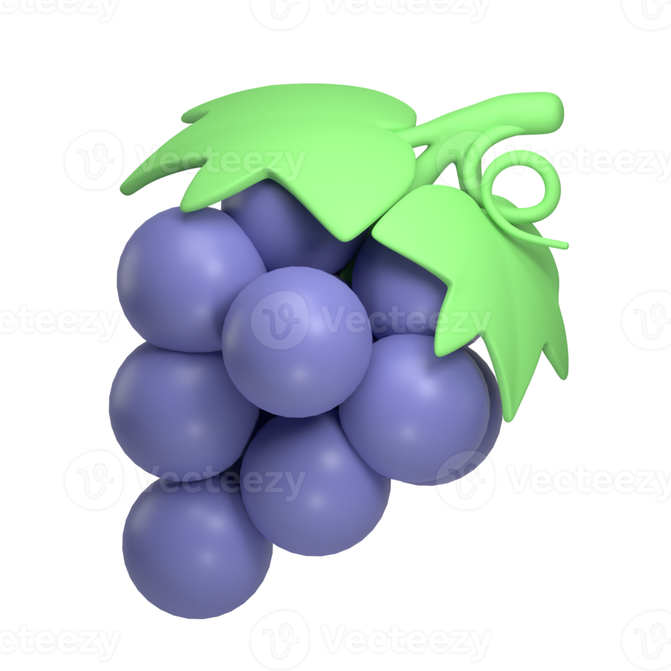 grape 3d icon png