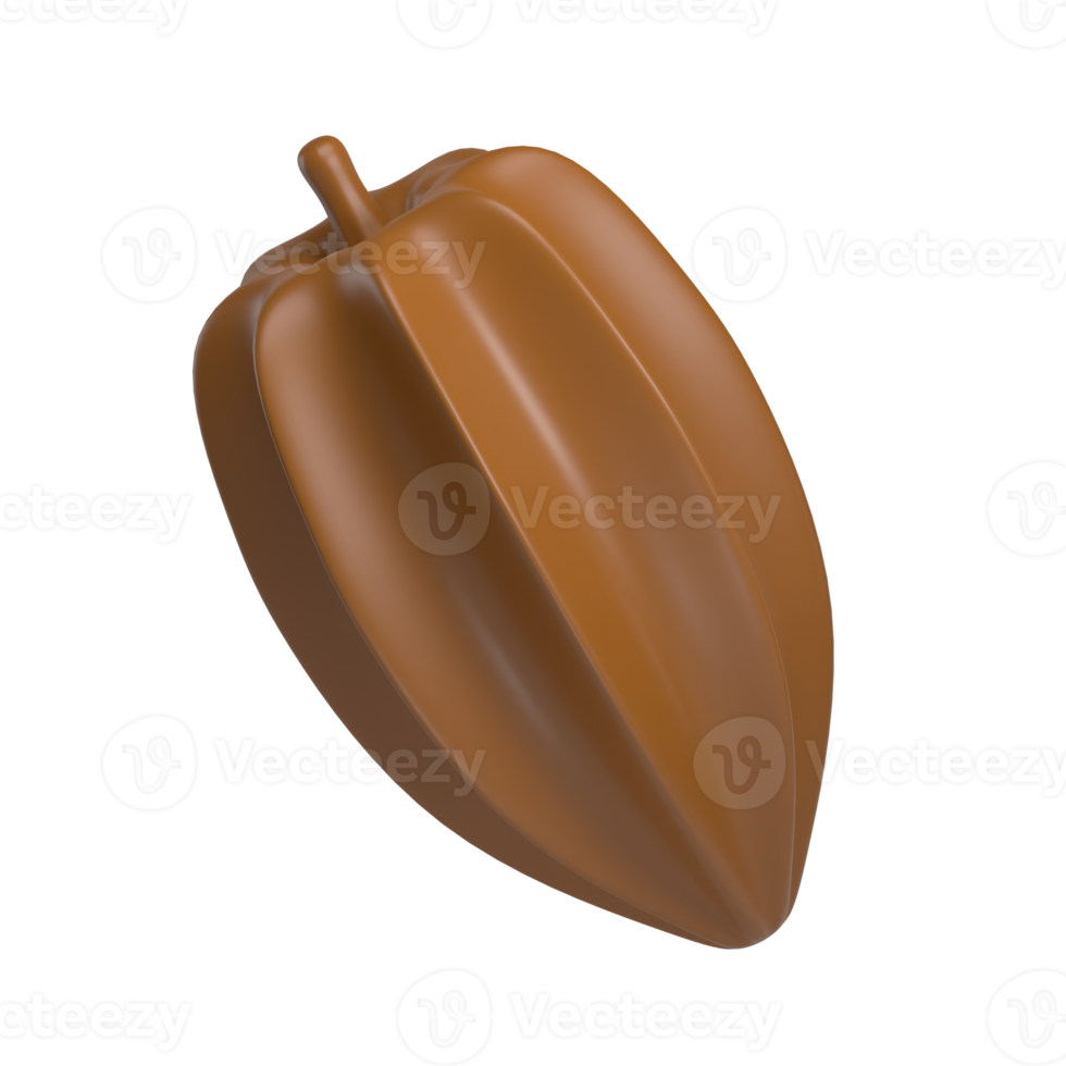 cacao frutta 3d icona png