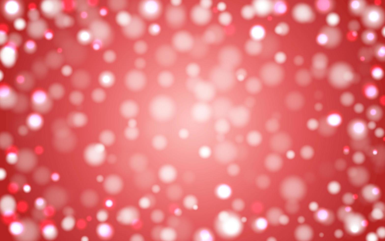 Red Christmas bokeh soft light abstract background, Vector eps 10 illustration bokeh particles, Background decoration