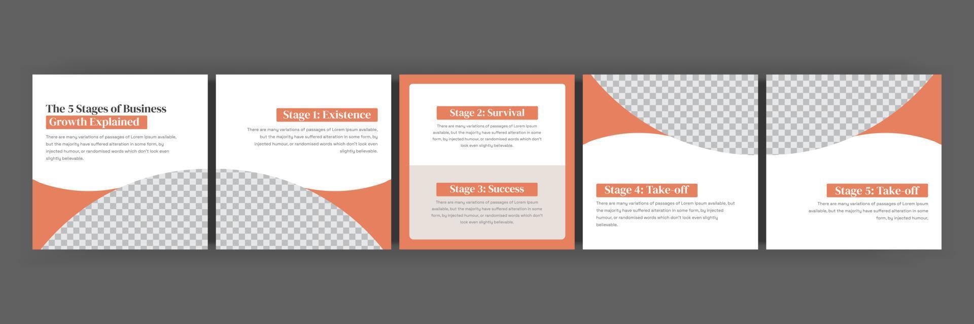 Social Media Carousel template post Instagram and social media