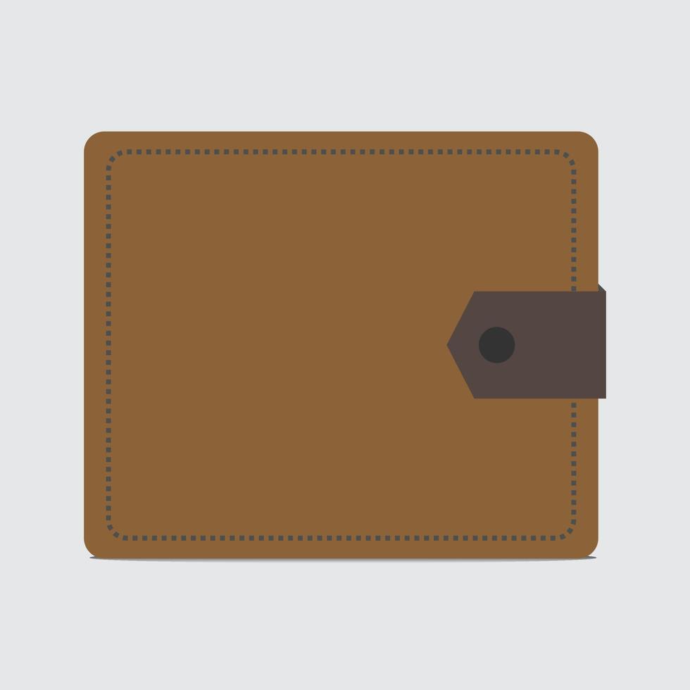 Wallet icon vector illustration. Leather wallet sign design on eps.