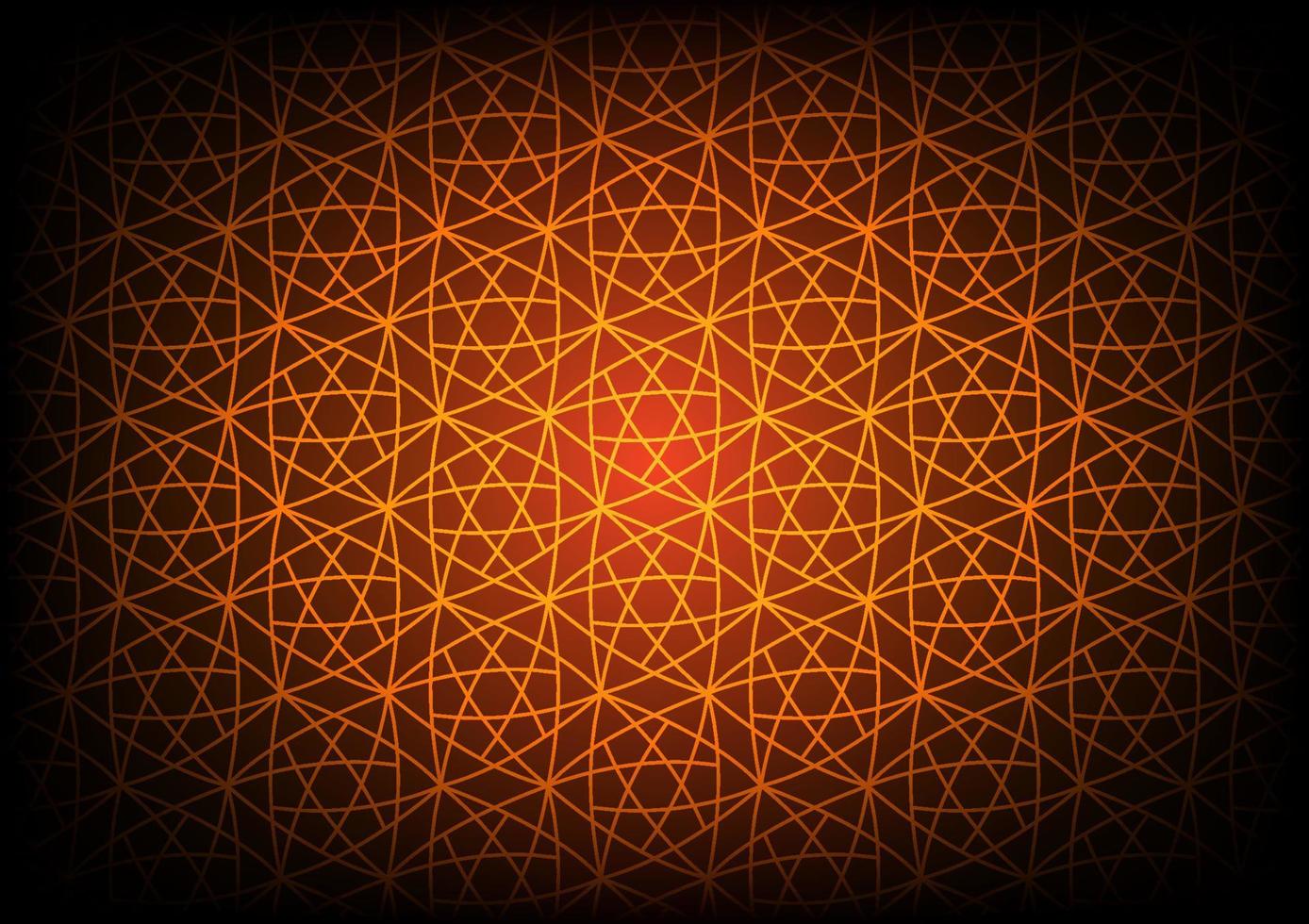 Abstract star orange geometric seamless pattern messy line background vector