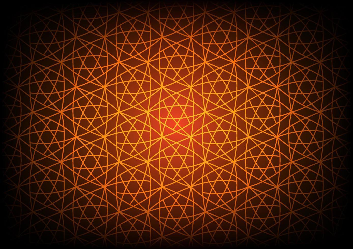 Abstract star orange geometric seamless pattern messy line background vector