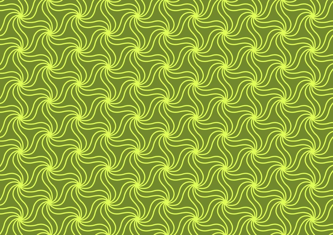 Seamless flower line pattern geometric green background vector