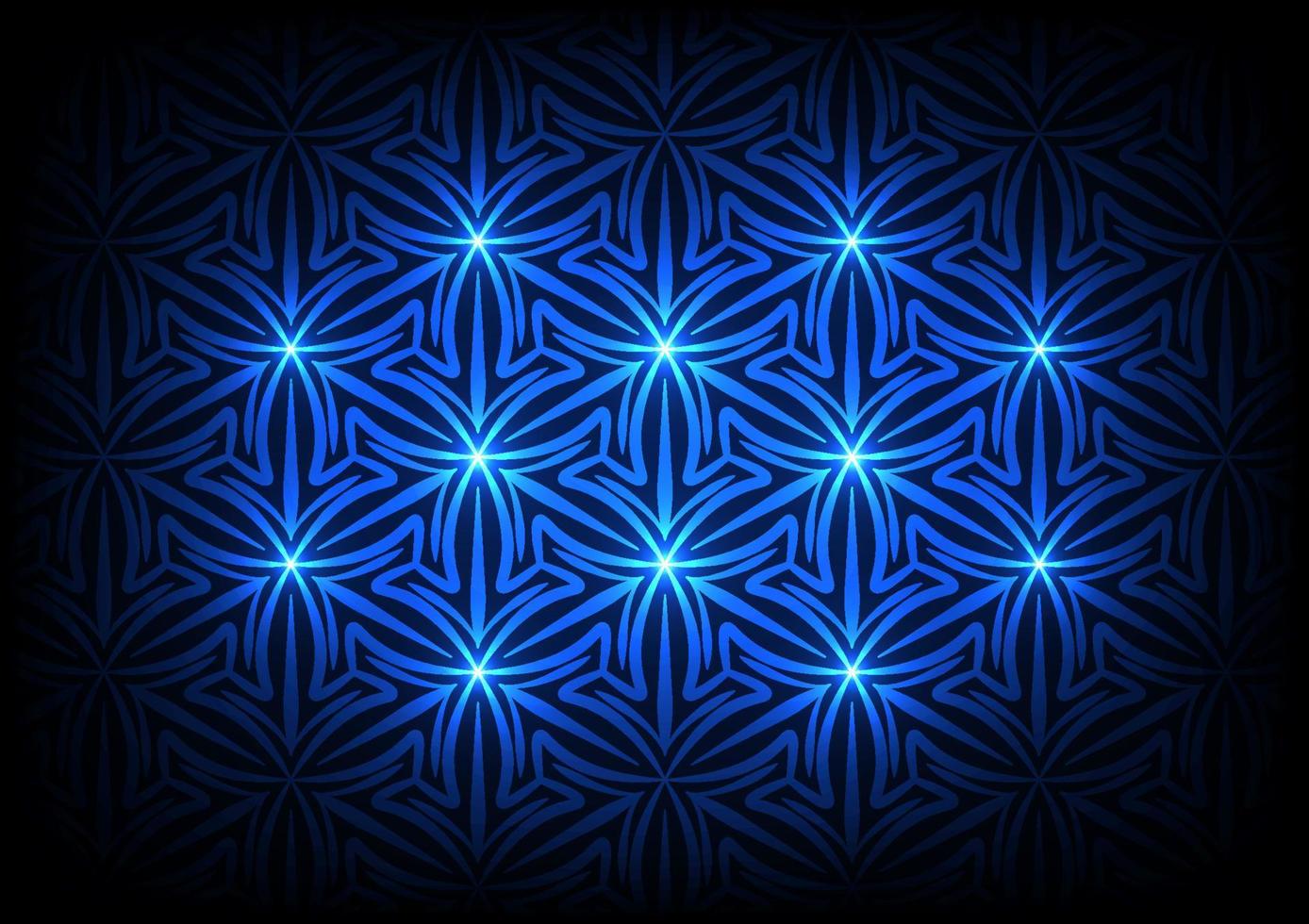 Modern floral seamless vector pattern blue background