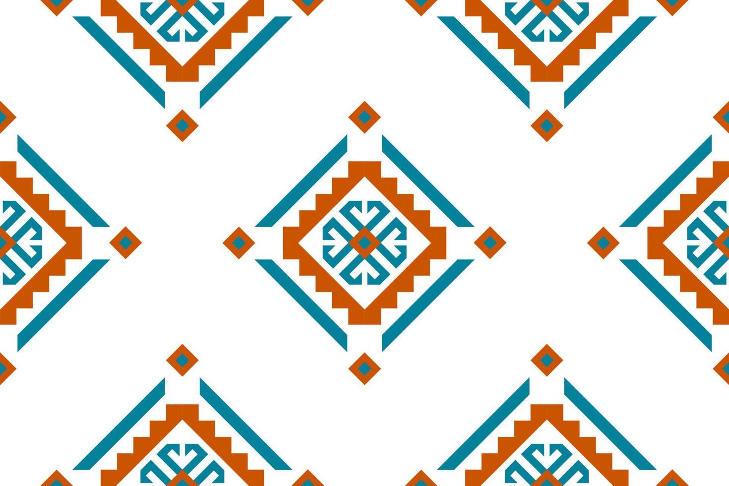 Fabric tribal pattern art. Geometric ethnic seamless pattern traditional. American, Mexican style. vector