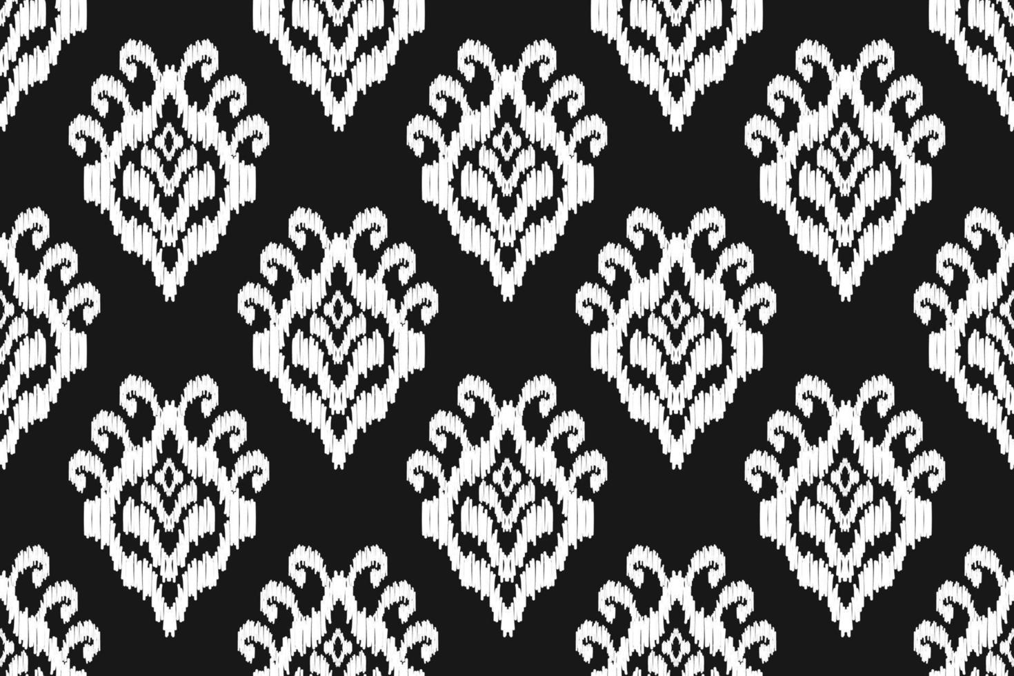Ethnic ikat seamless pattern in tribal. American, Mexican style. Aztec geometric ornament print. vector