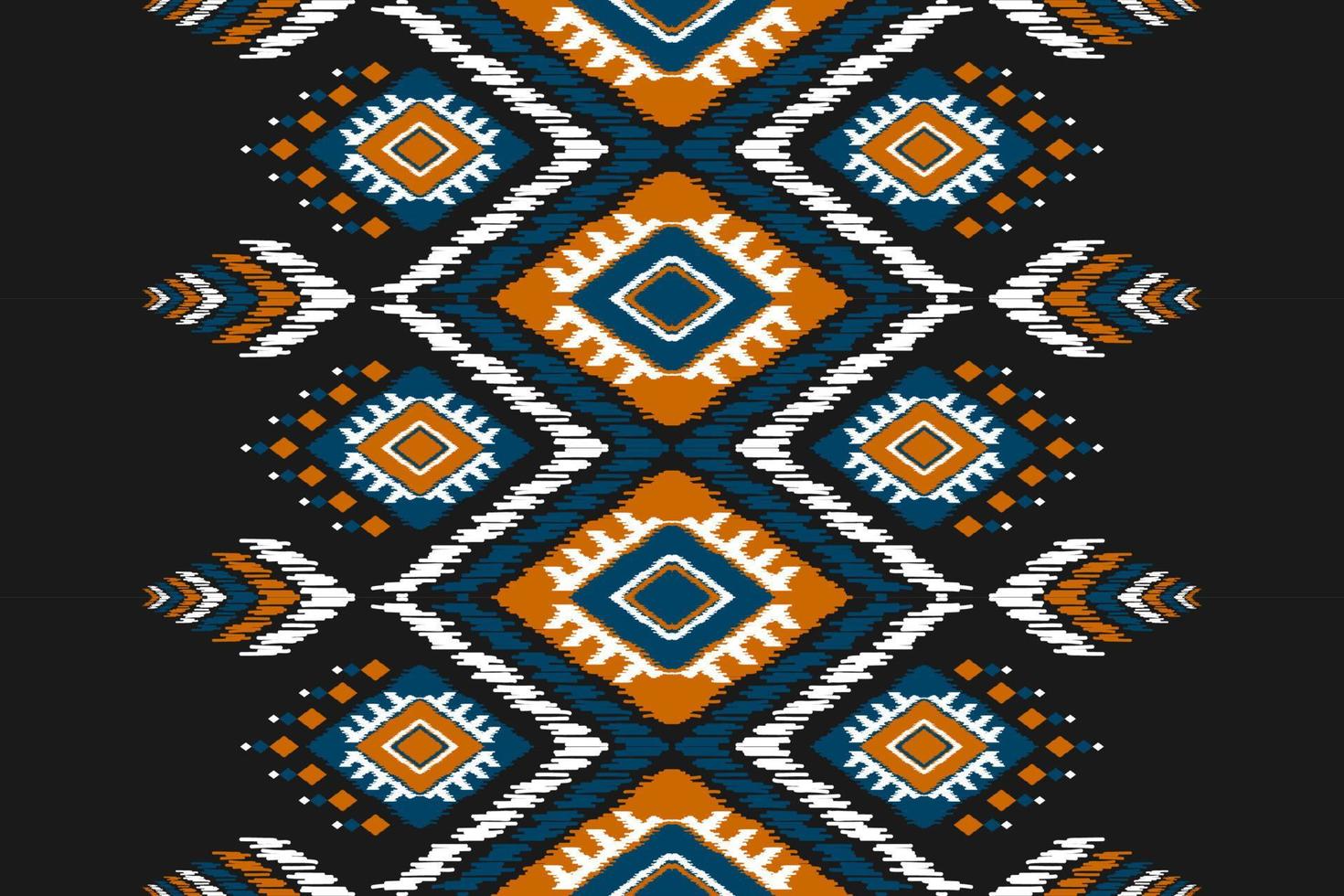 Carpet ethnic tribal pattern art. Ethnic ikat seamless pattern. American, Mexican style. vector