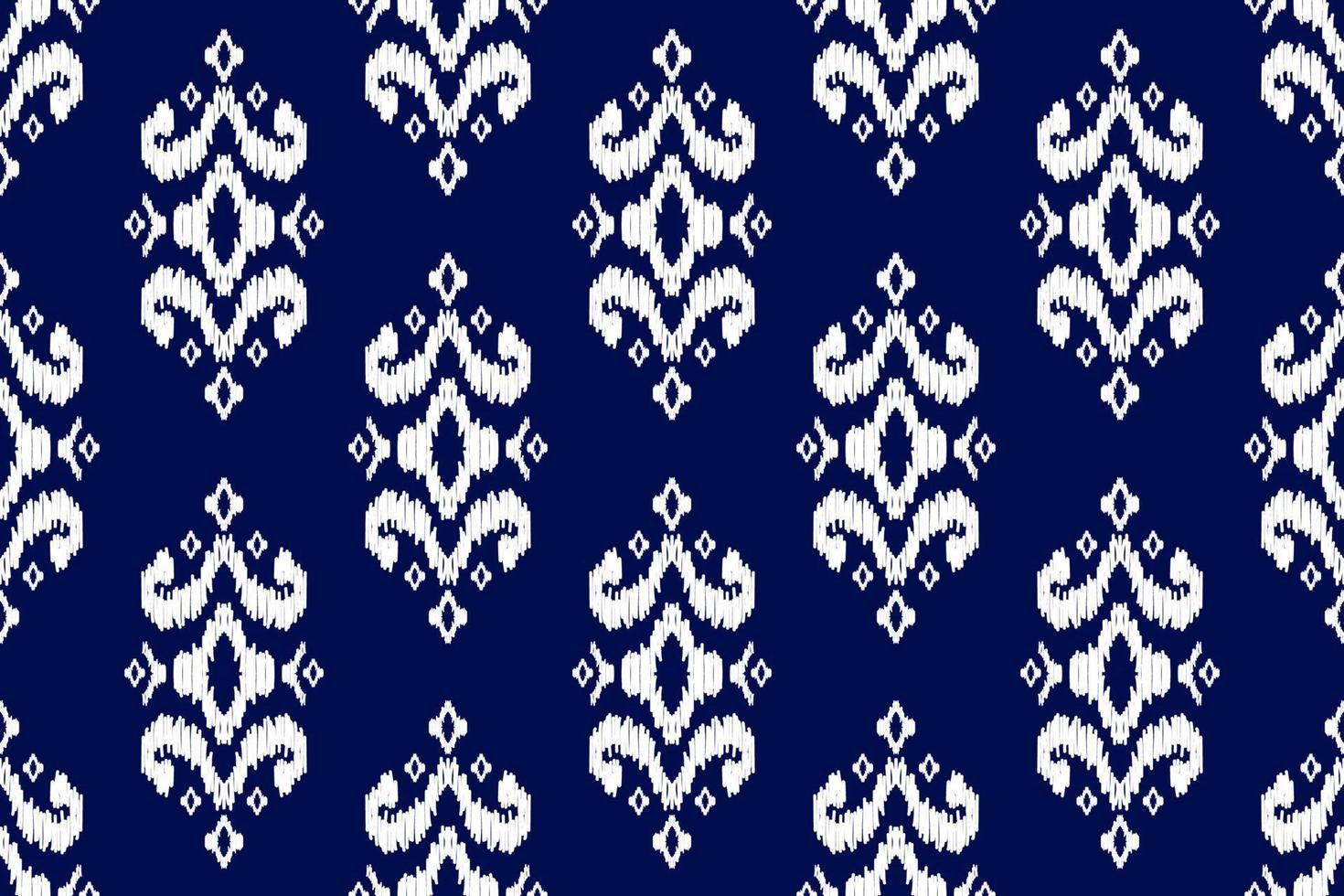 Ethnic ikat seamless pattern in tribal. American, Mexican style. Aztec geometric ornament print. vector