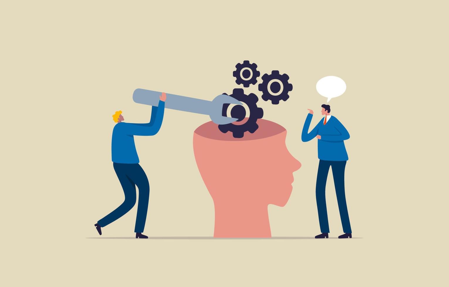 Startup idea generation. Illustration vector