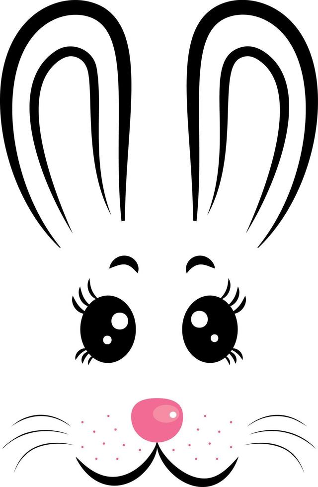 The rabbit is the symbol of 2023. Vector illustration