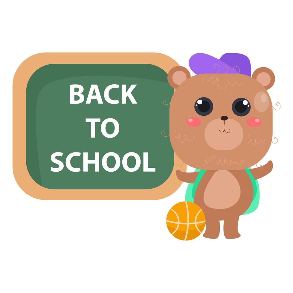 Cute characters and a concept of education for back to school vector