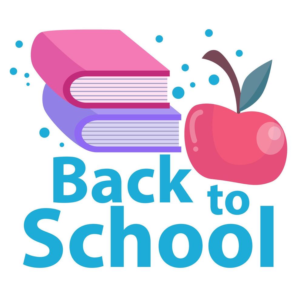 Cute characters and a concept of education for back to school vector