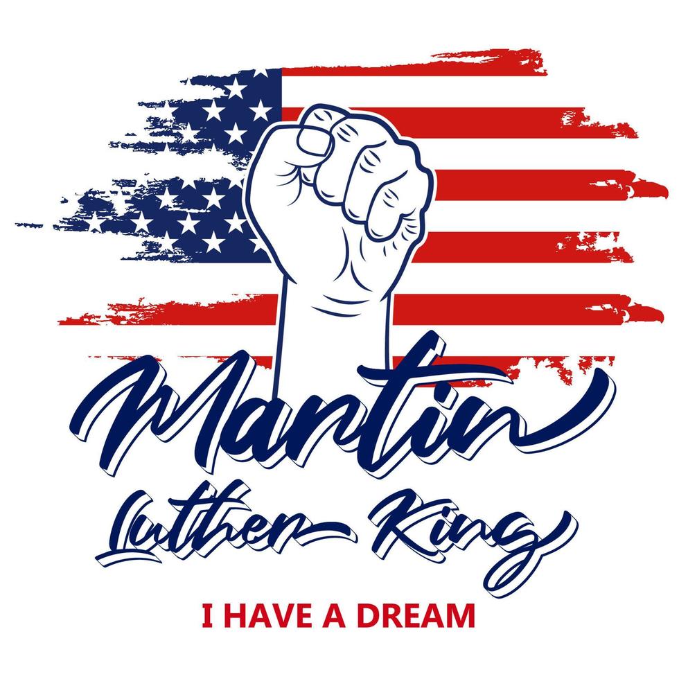 happy martin luther king day poster design celebration and social media post design template vector