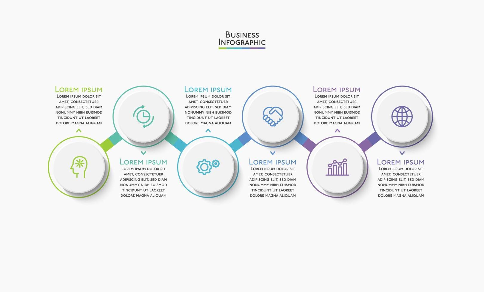 Presentation business infographic template vector