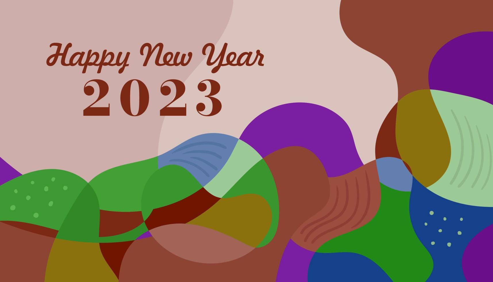 New Year Colorful Abstract Background Design vector