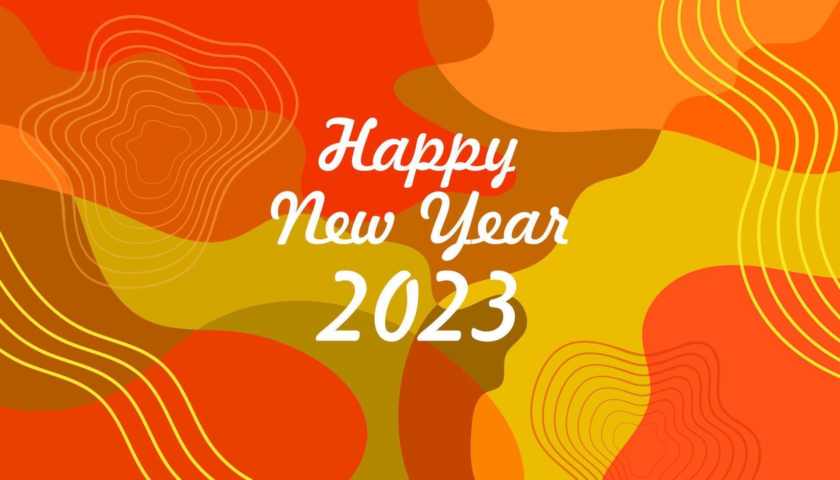 Colorful Abstract Fluid New Year Background vector