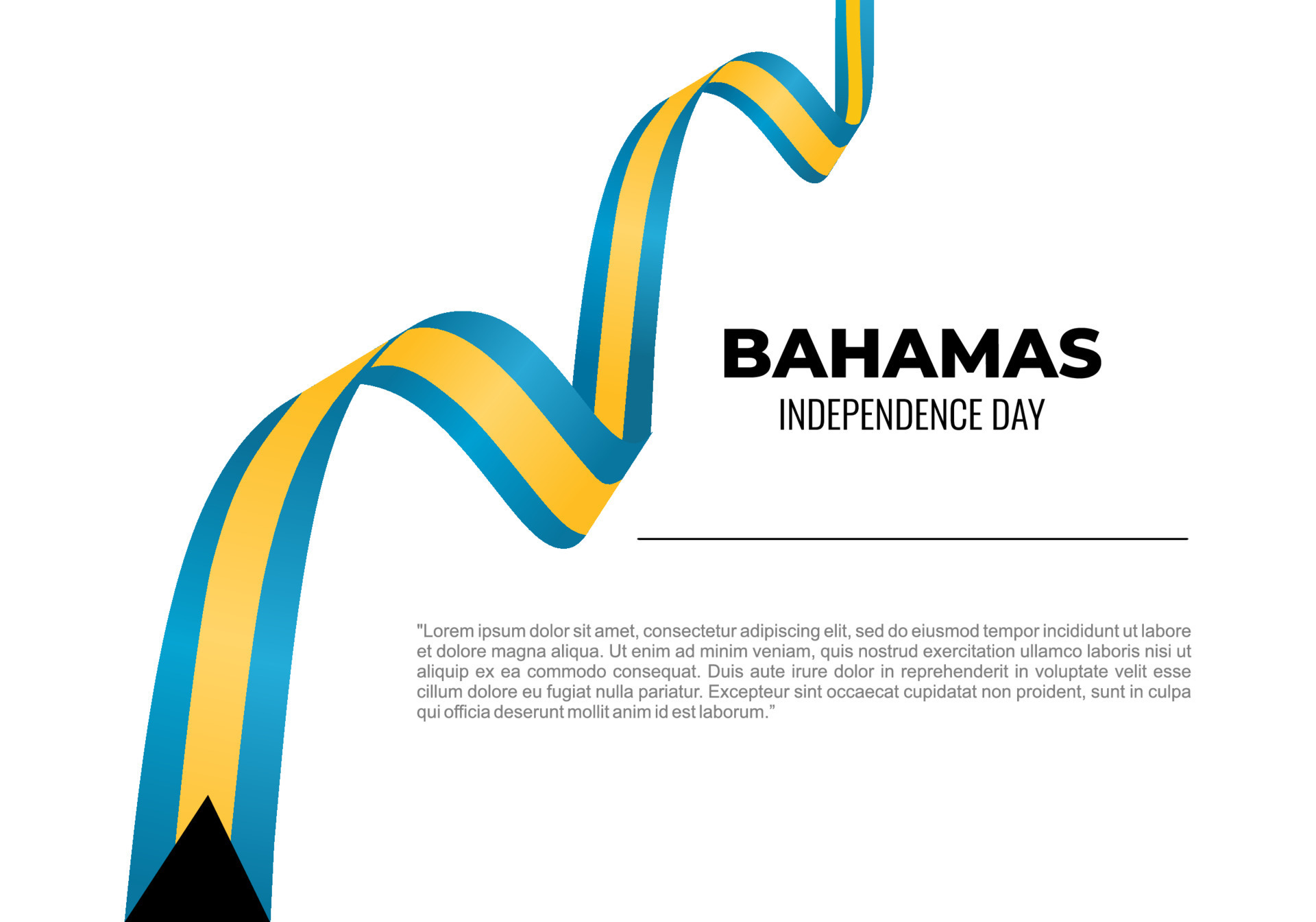 Bahamas independence day background celebrated on July 10. 15278342 Vector Art at Vecteezy