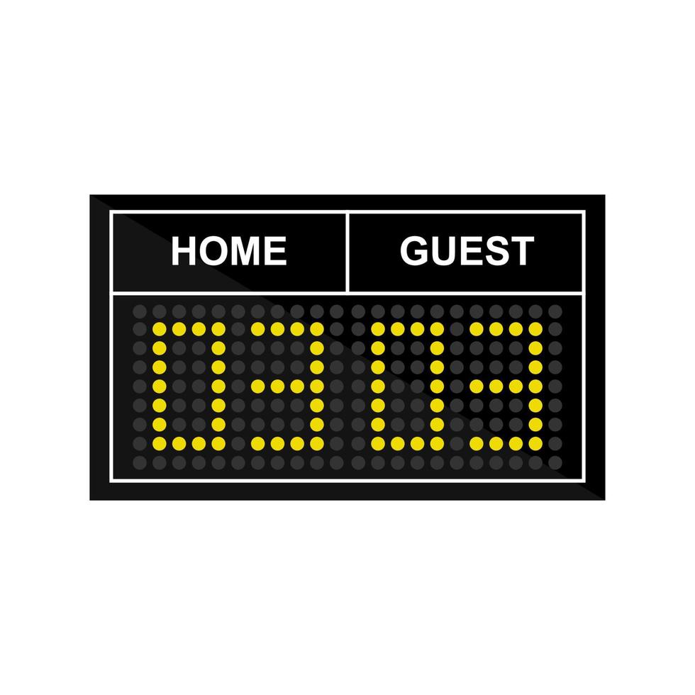 Soccer football with digital clocks elements on white background. vector