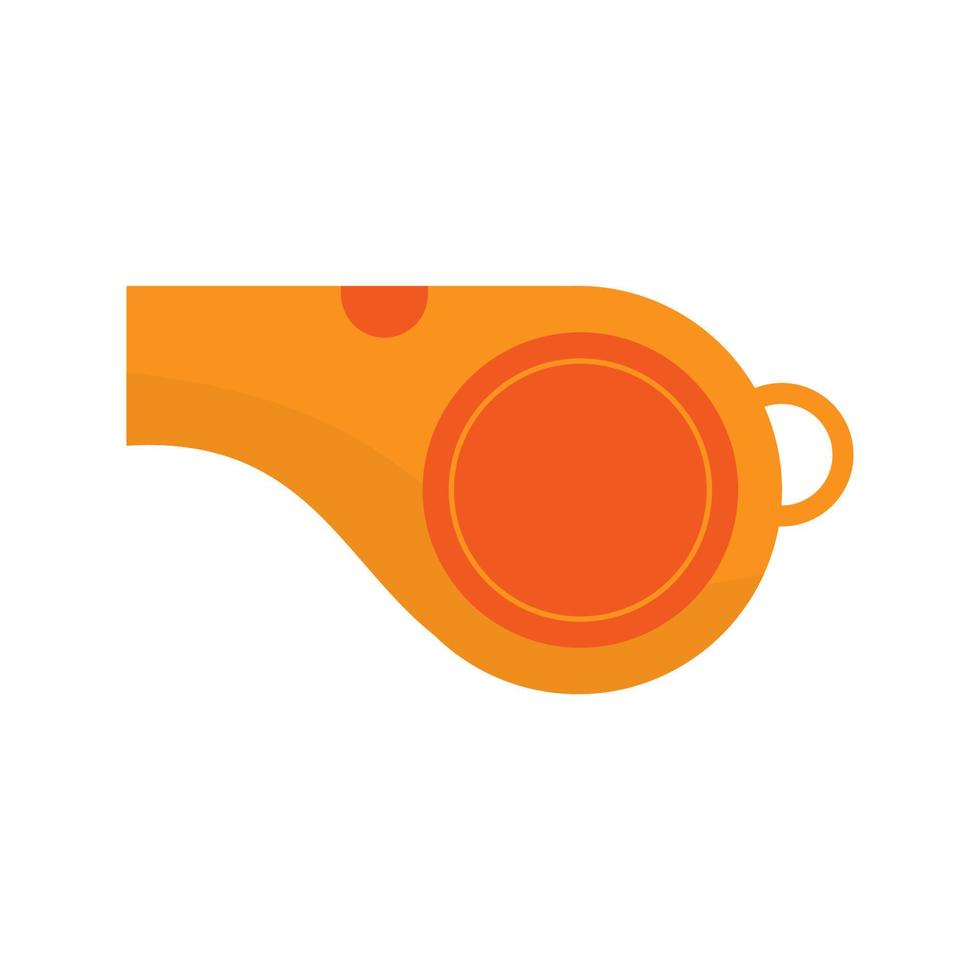 Soccer football with orange whistle elements with on white background. vector