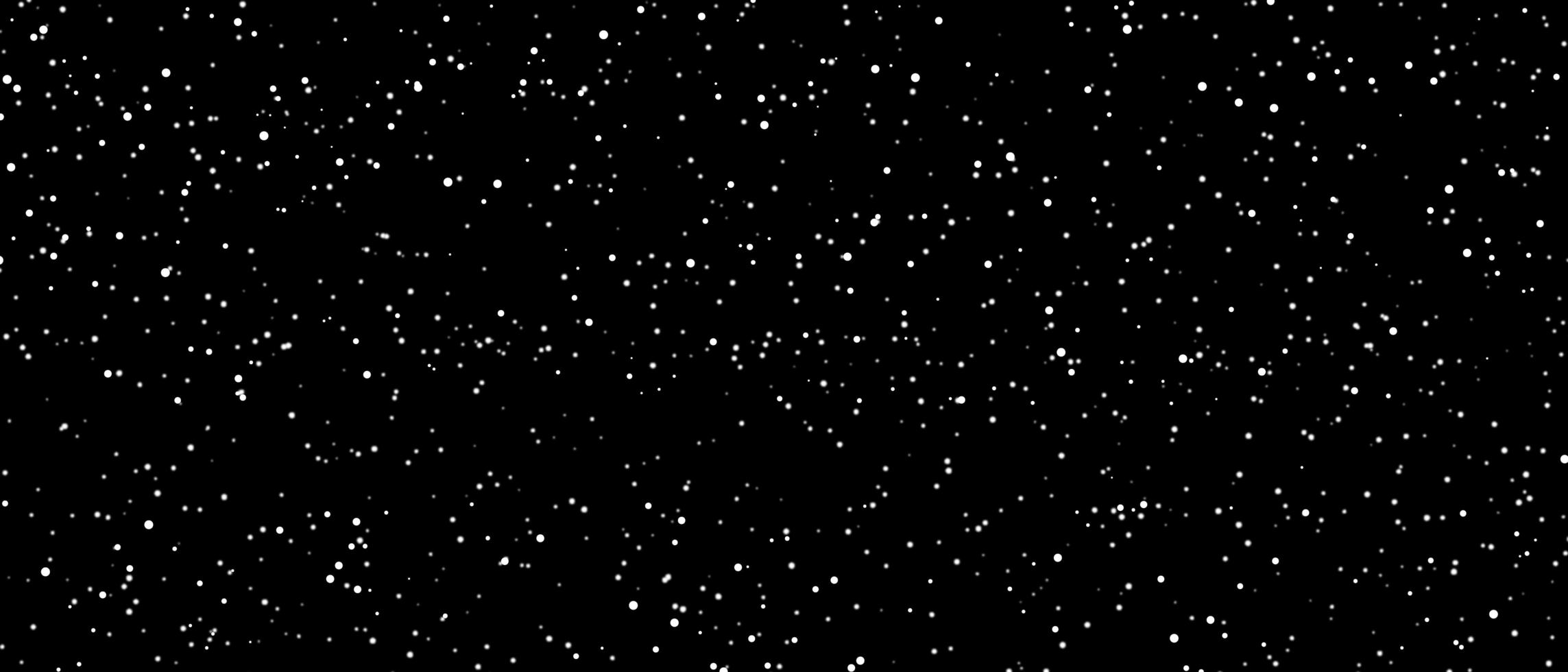 Different realistic falling snow or snowflakes. Falling snow isolated on black background. Winter snowfall illustration. Bokeh lights on black background, flying snowflakes in the air. Snow at night. photo