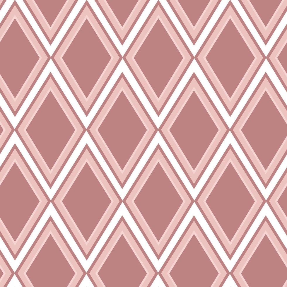 Geometric pattern with diamonds. Neutral geometric stitched vector graphic for gift paper, socks, sweater, jumper or paper design.