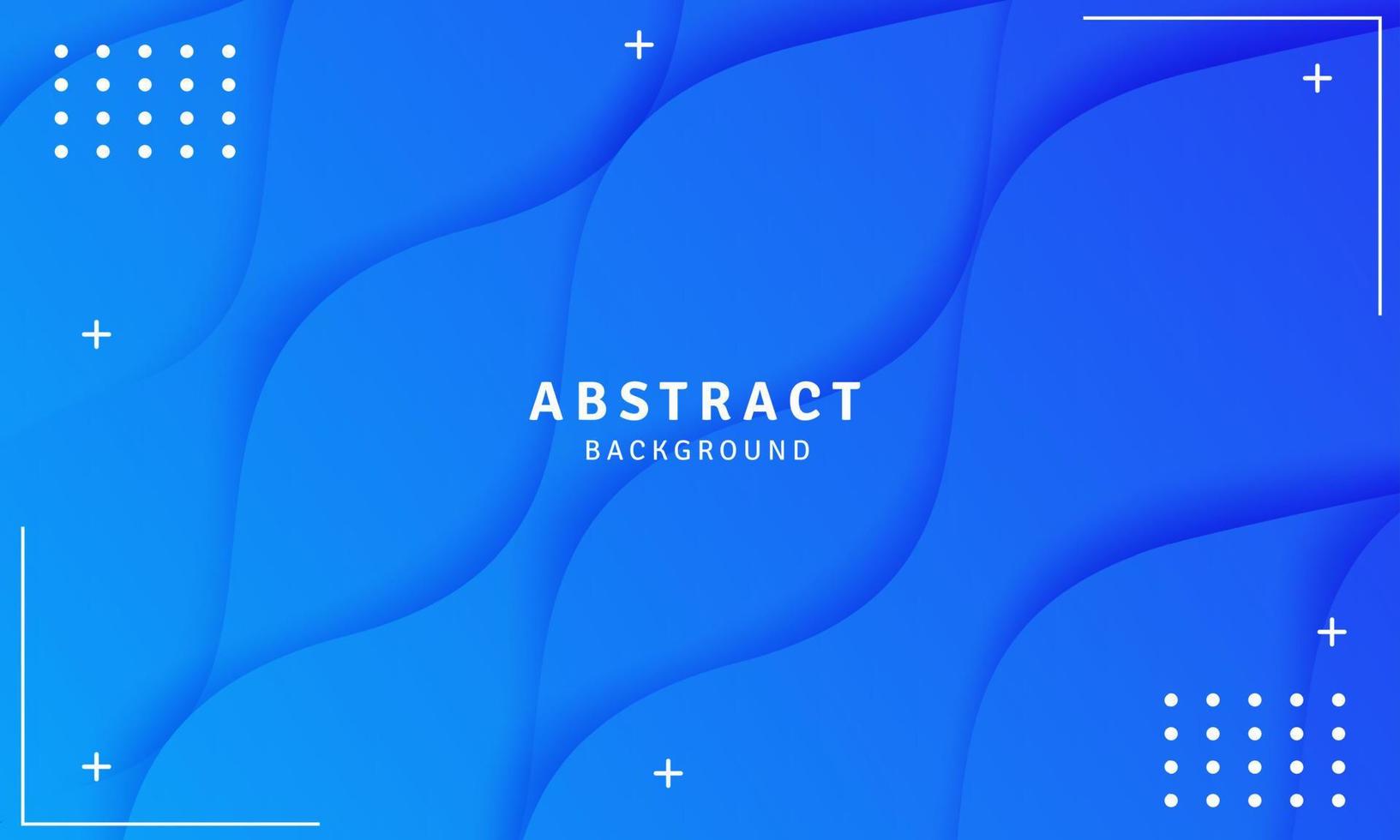 Fondo abstracto de banner de onda de color azul, diseño de fondo geométrico vector