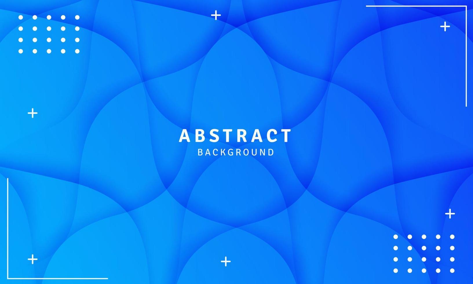 Blue color wave banner abstract background, geometric background design vector