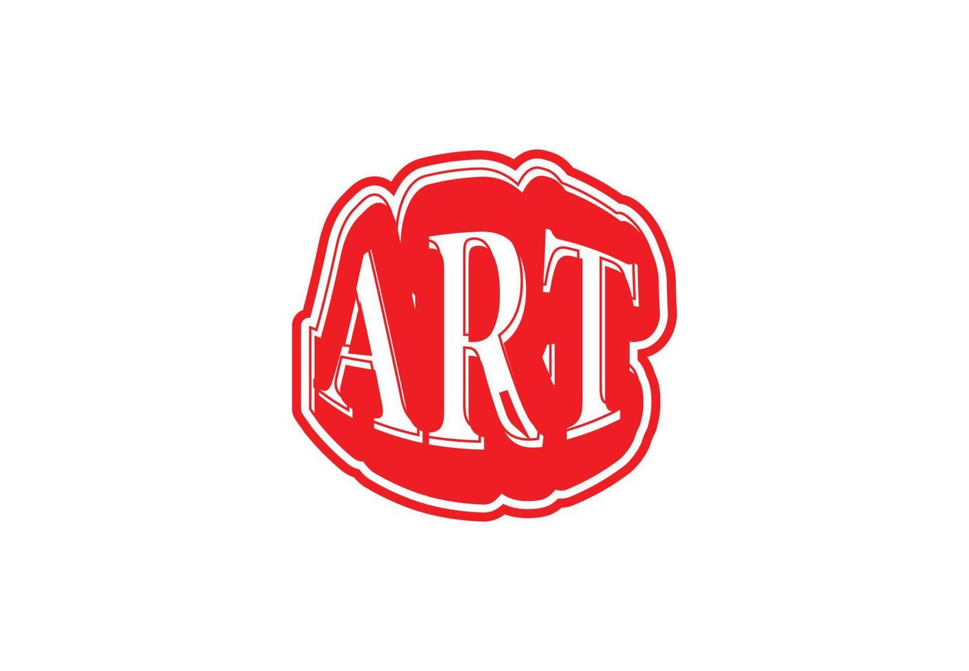 ART letter logo and icon design template vector