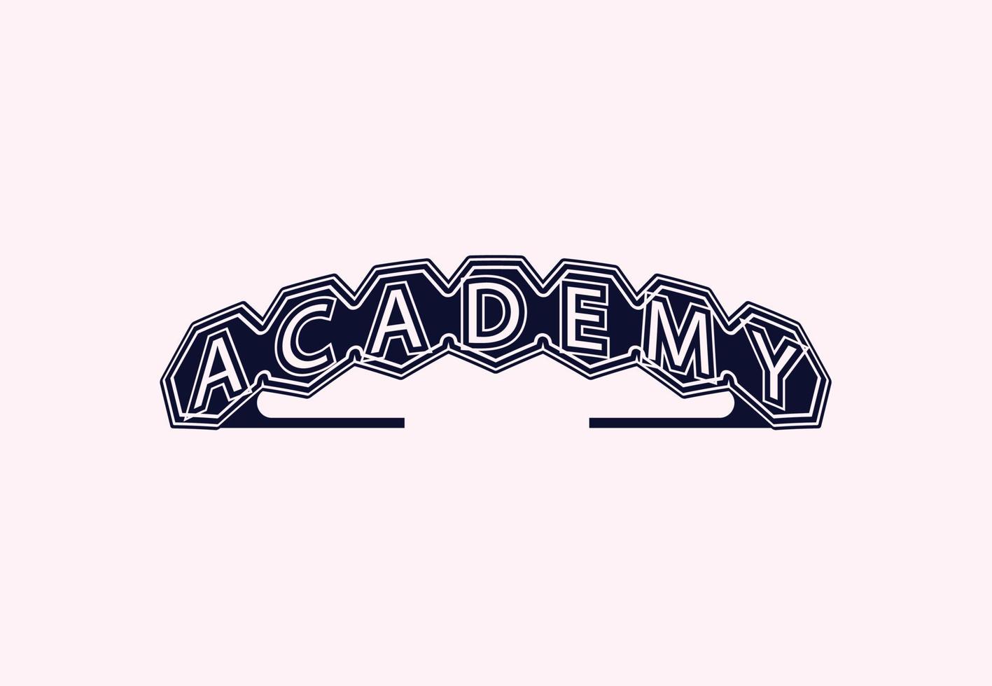 Academy letter logo and icon design template vector