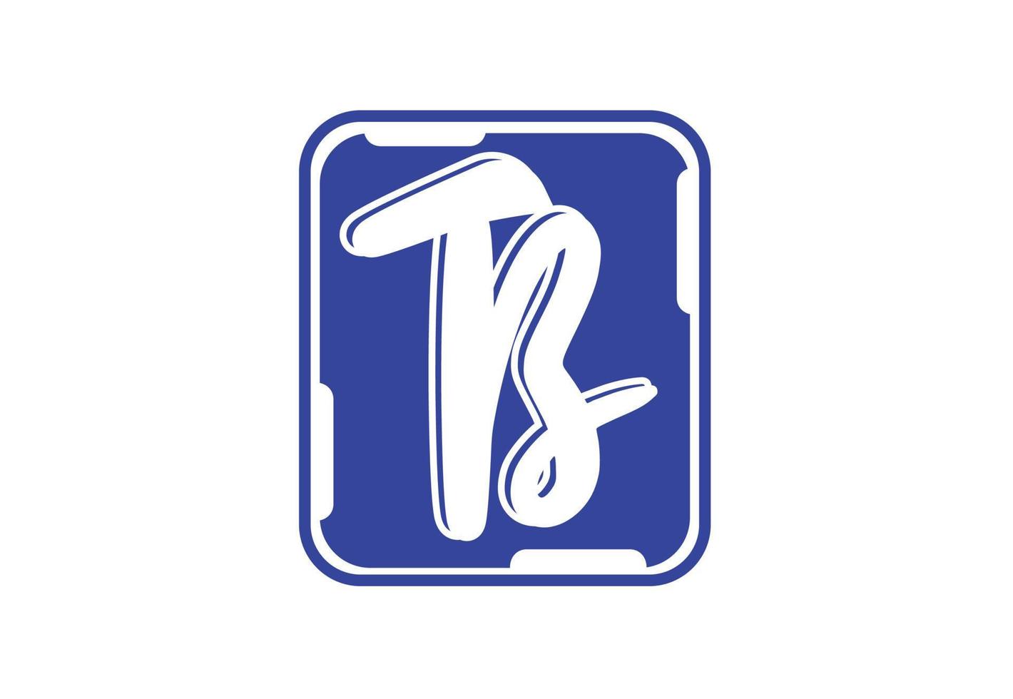 plantilla de diseño de icono y logotipo de letra tb vector