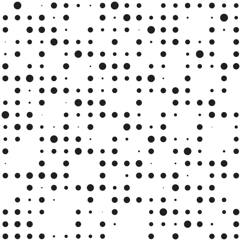 patrón geométrico negro circun fondo con puntos. fondo de patrón de lunares vector