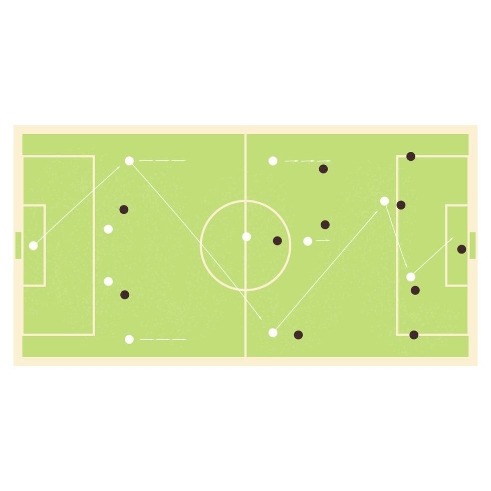 campo de futbol vectorial vector