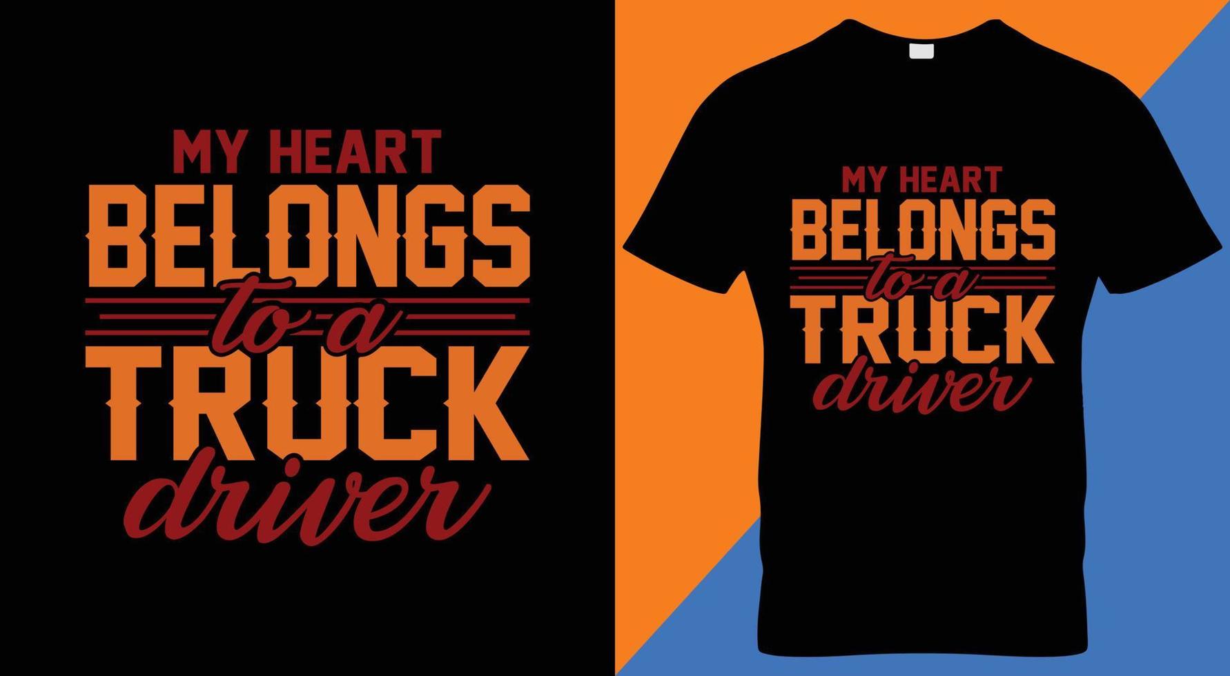 TRUCKS T-SHIRT DESIGN. VICTOR T-SHIRT DESIGN. MOST TRUCK T-SHIRT DESIGN. vector