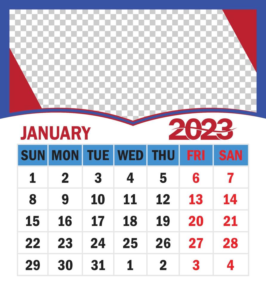 CALENDAR 2023. HAPPY NEW YEAR CALENDAR 2023 vector