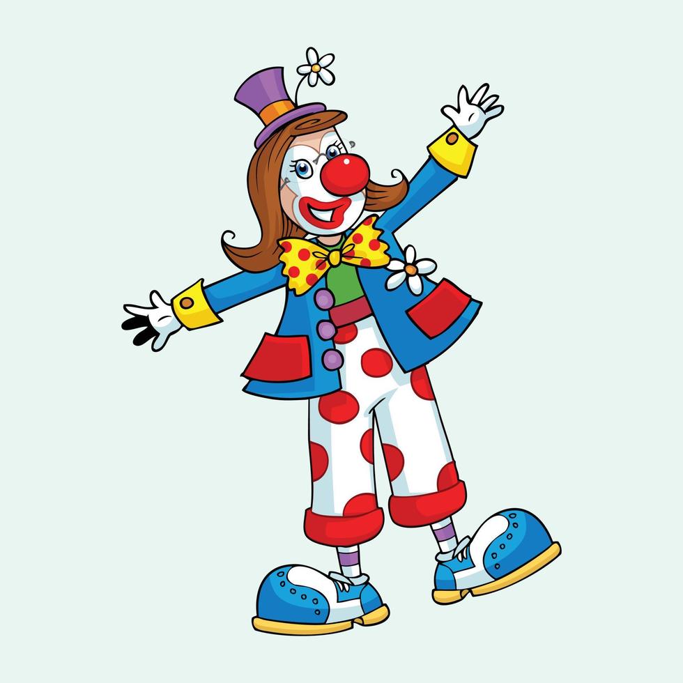 joker cartoon character style vector pro illustration