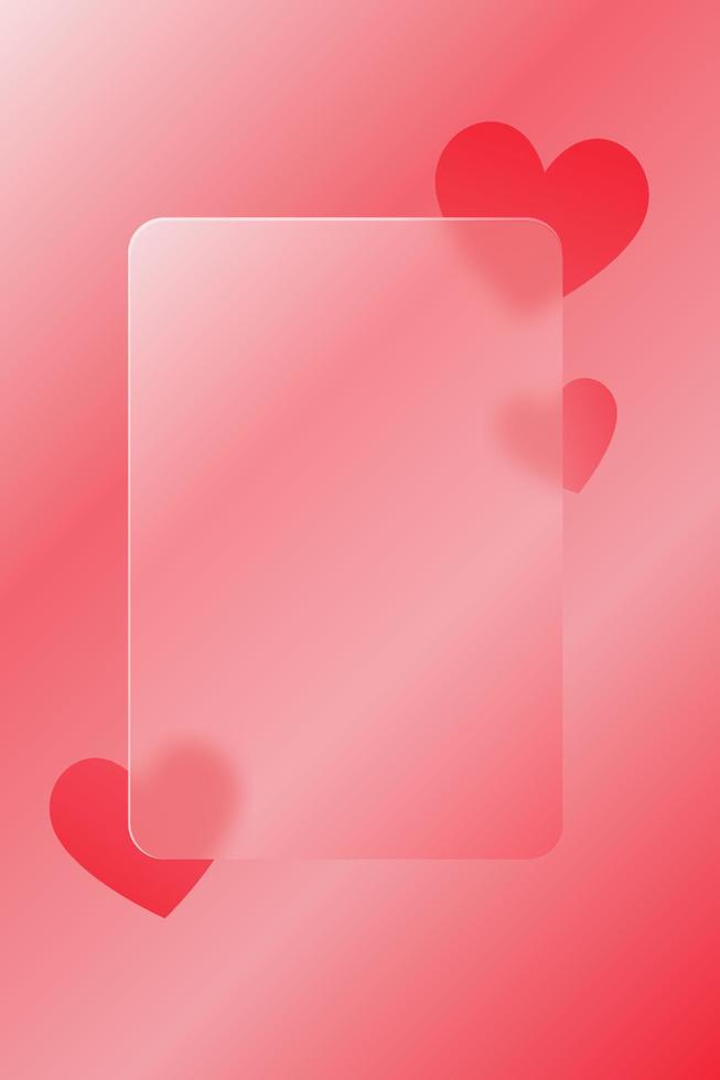 Transparent glass effect card design. Blank Glass morphism vector effect. Glass-morphism trend style.