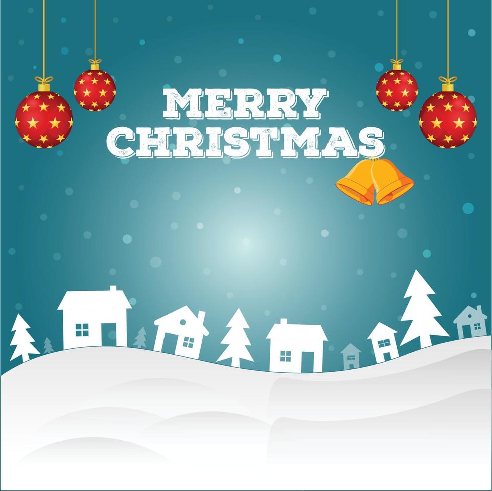 Merry Christmas Background Vector Illustration Graphic