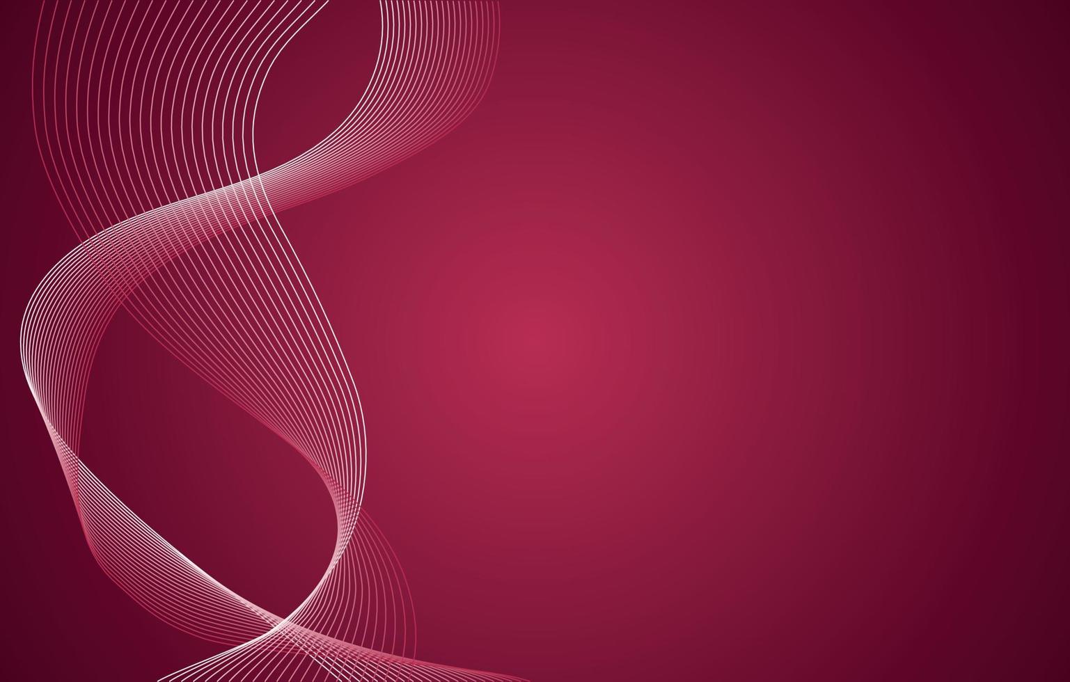 Abstract wave element for design. Digital frequency track equalizer. Curved wavy line, smooth stripe. Viva Magenta color trendy 2023. Rich pink color, raspberry color. Viva Magenta color background. vector