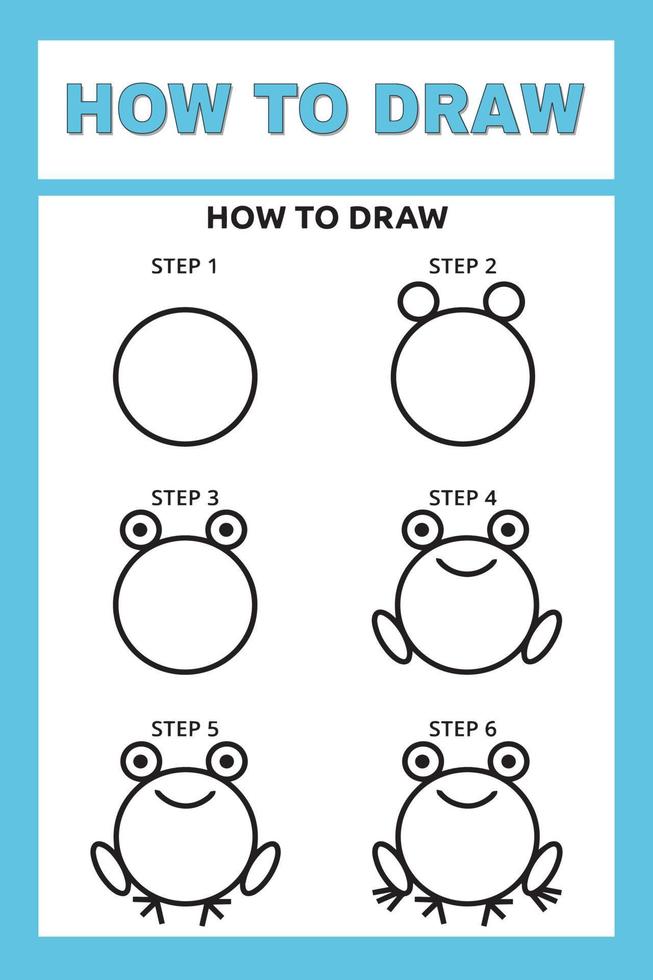 How to Draw Animals Step by Step vector