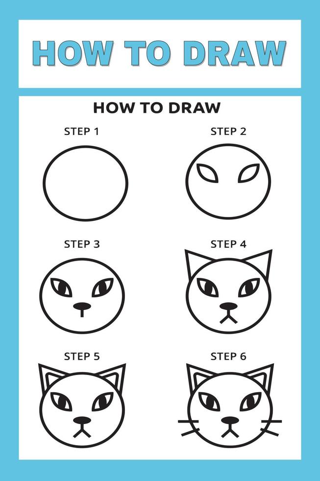 How to Draw Animals Step by Step vector